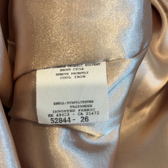 90’s Vintage Jessica McClintock Gold Halter Ruched Dress Marilyn Monroe Vibes - Picture 8 of 10